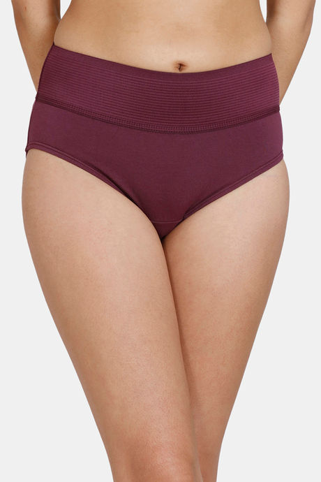 Zivame Anti-Microbial High Rise Full Coverage Tummy Tucker Hipster Panty (Pack of 2) - Multicolor — image 6